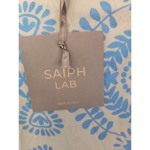 Saiph Lab Santorini Cotton Dress Womens SZ Medium Coastal Lagenlook NEW - Picture 9 of 12